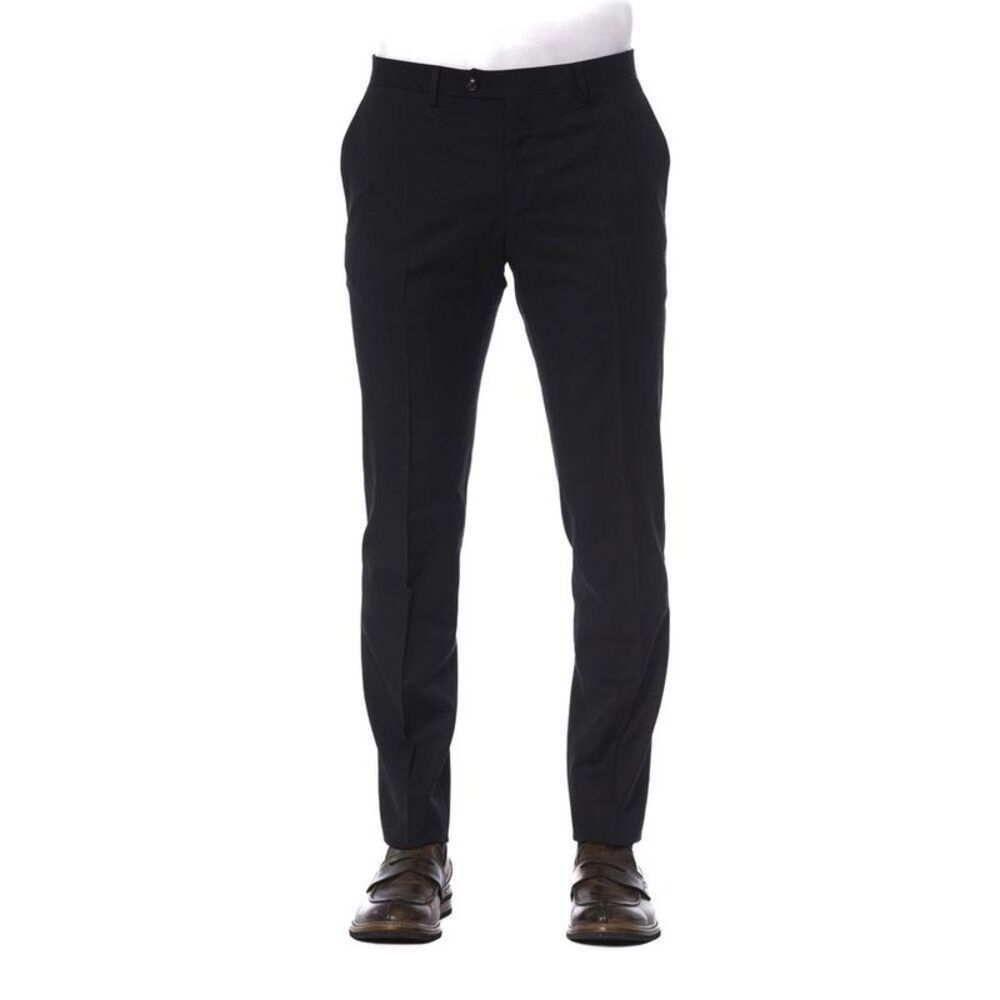 Trussardi Classic Fit Trousers TR24080 Men Black Pants